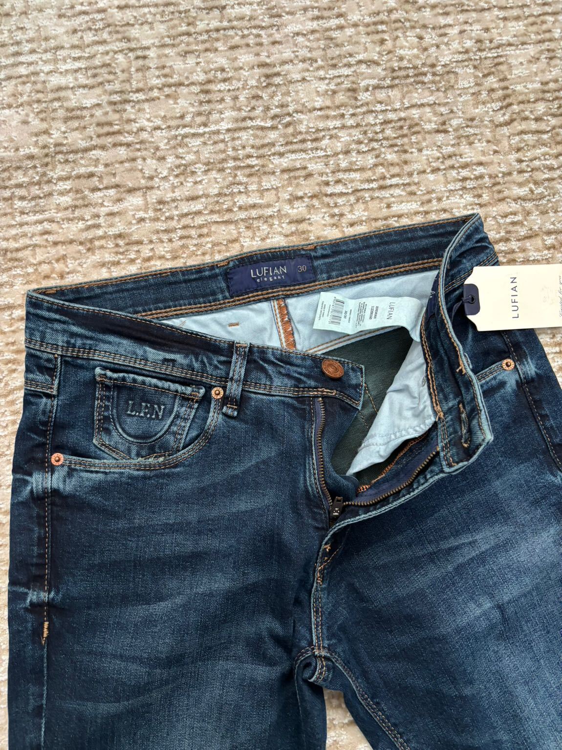 Lufian Lacivert Jean Pantolon — görsel 5/6
