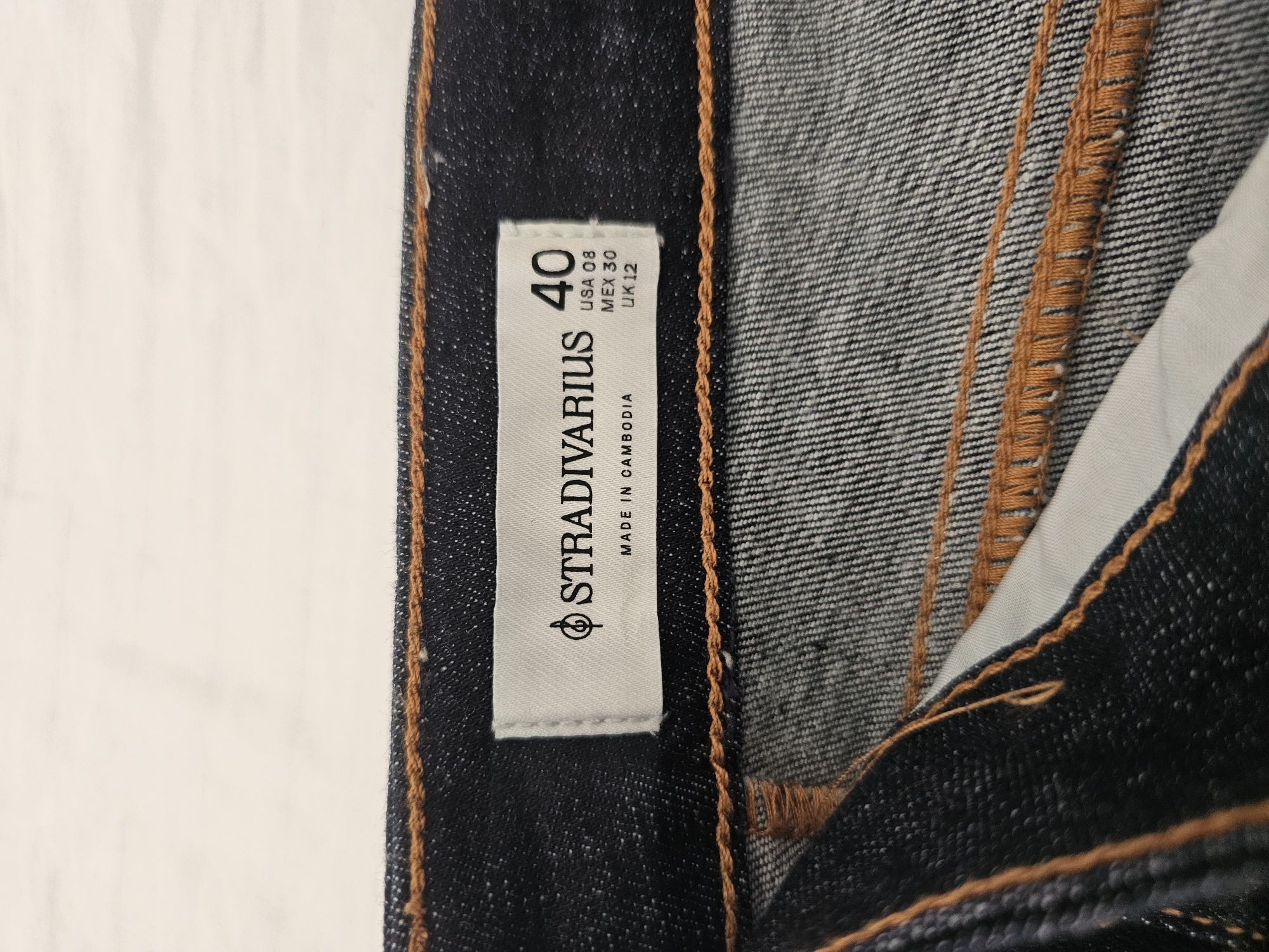 Stradivarius koyu lacivert bootcut jean — görsel 3/3