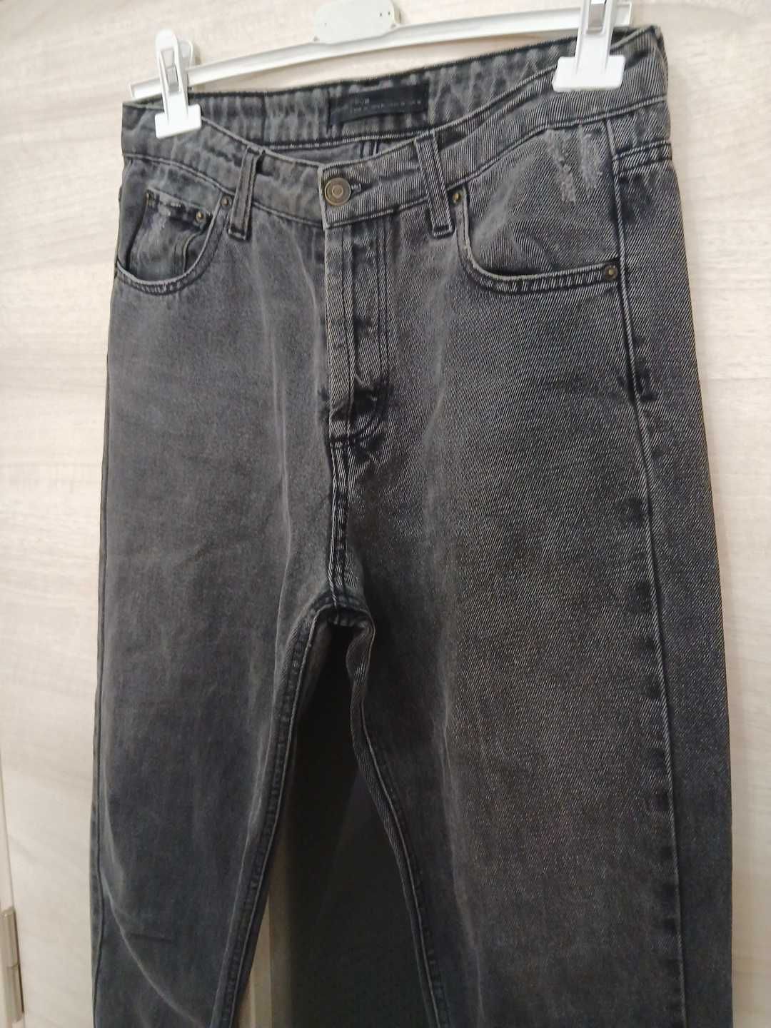 Stradivarius Siyah Mom Jean Pantolon — görsel 4/12