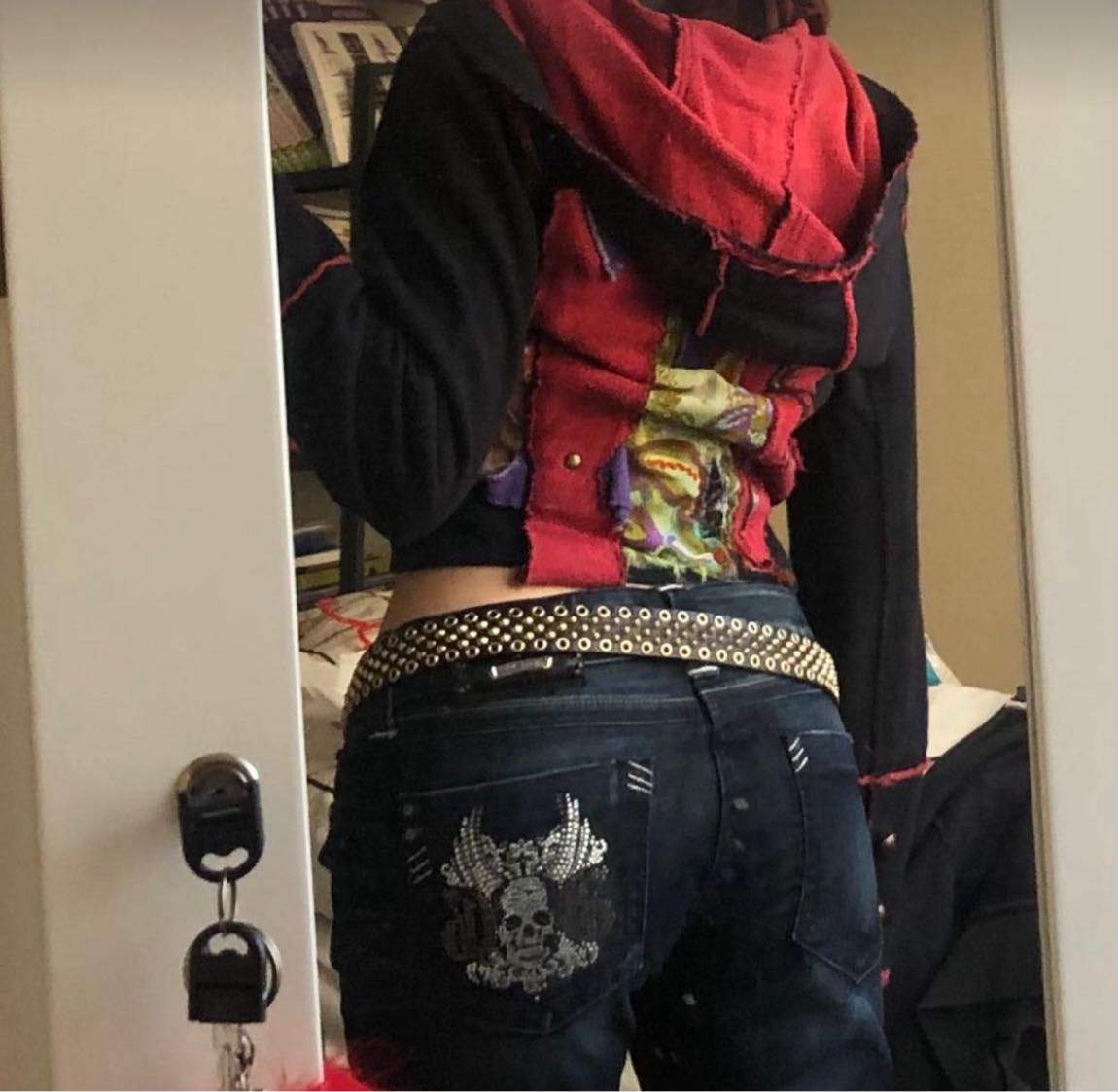 Guess Premium taşlı düşük bel pantolon — görsel 5/11
