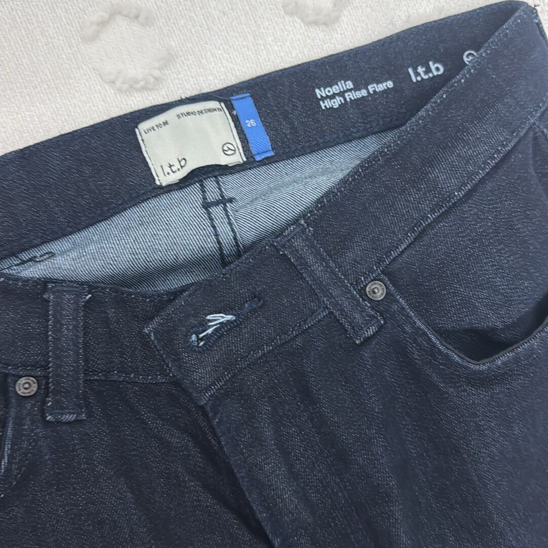Yüksek Bel İspanyol Paça Kot Pantolon — görsel 5/8