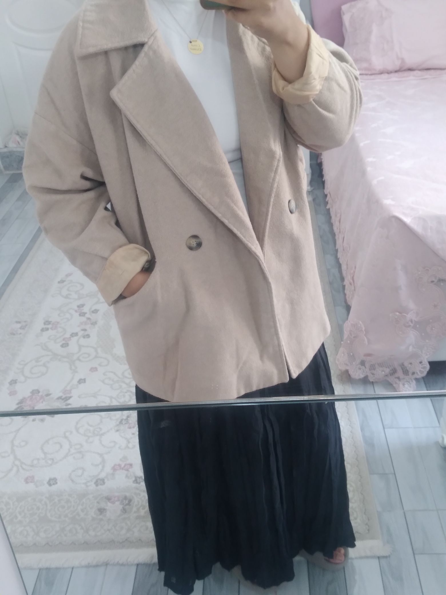 oversize kaşe ceket — görsel 6/10
