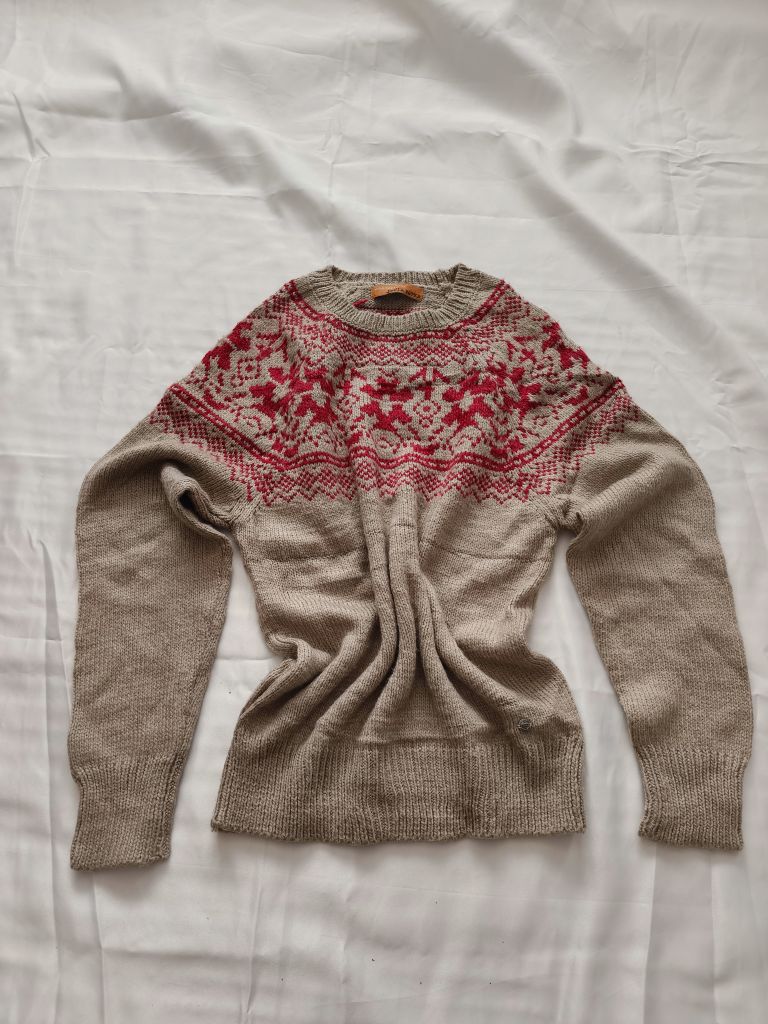 Mudo vintage retro yün karışımı kazak — görsel 2/15