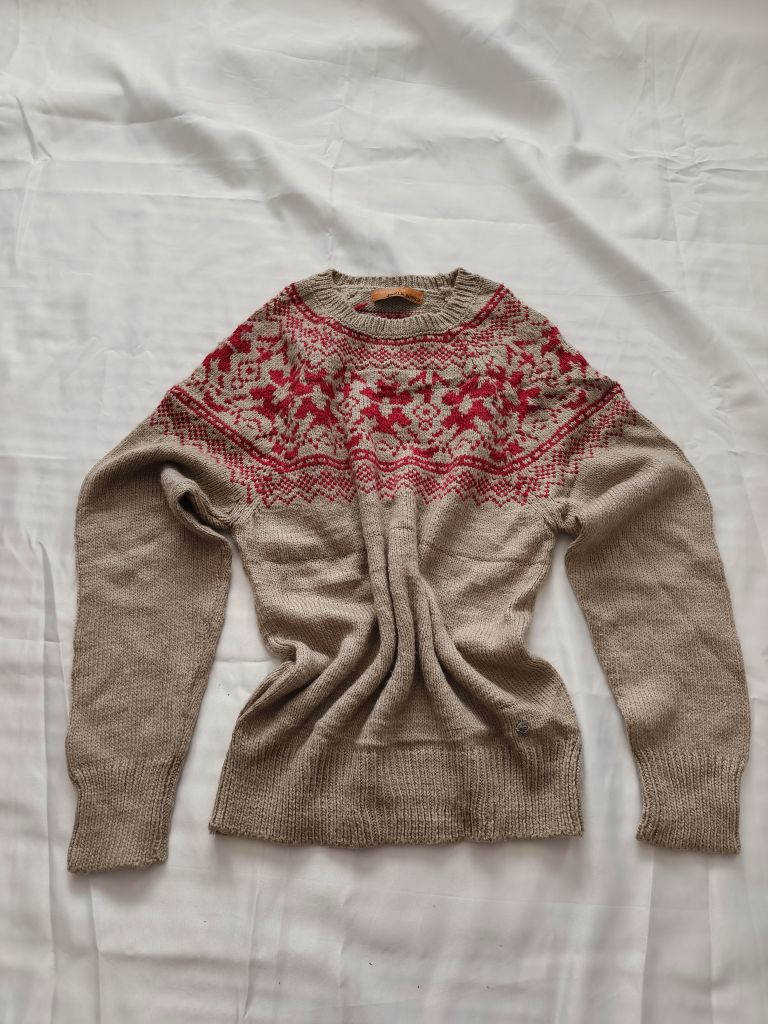 Mudo vintage retro yün karışımı kazak — görsel 13/15