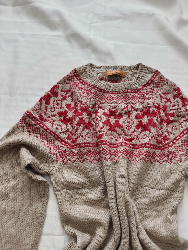 Mudo vintage retro yün karışımı kazak — görsel 15/15
