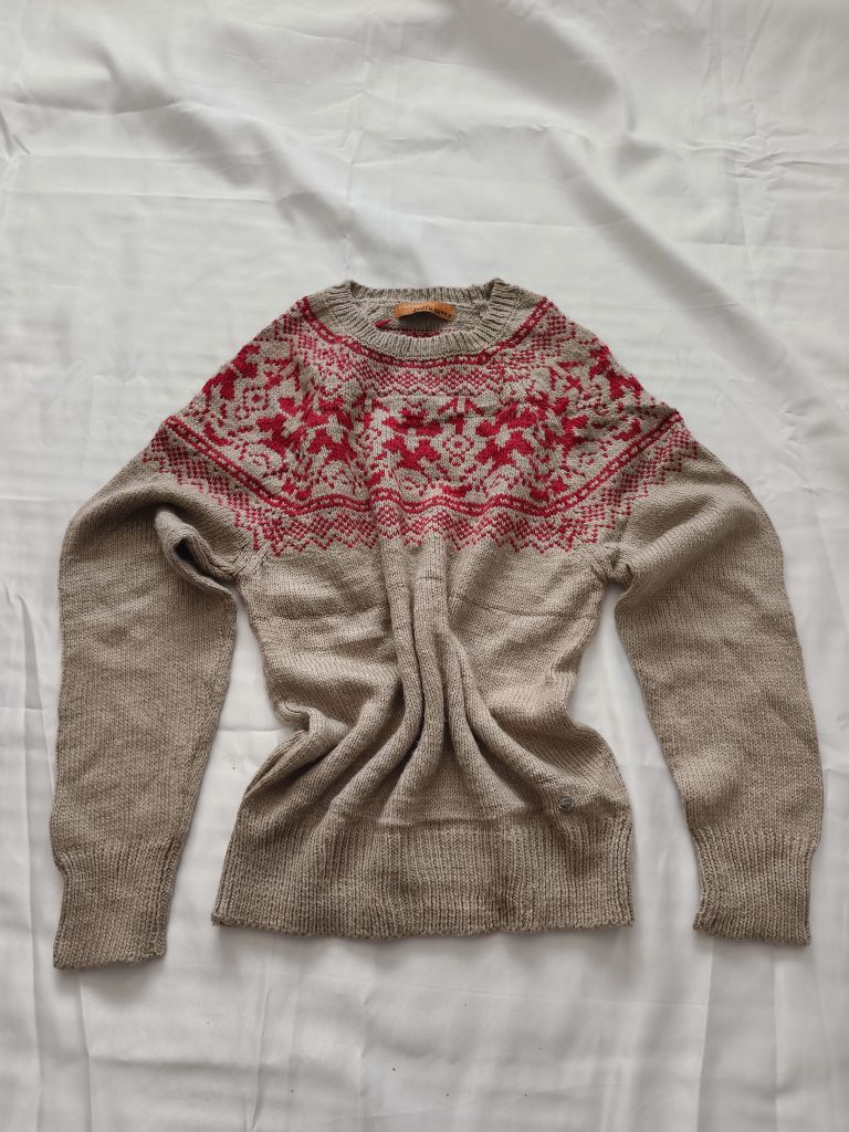 Mudo vintage retro yün karışımı kazak — görsel 12/15