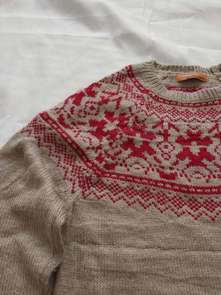 Mudo vintage retro yün karışımı kazak — görsel 3/15