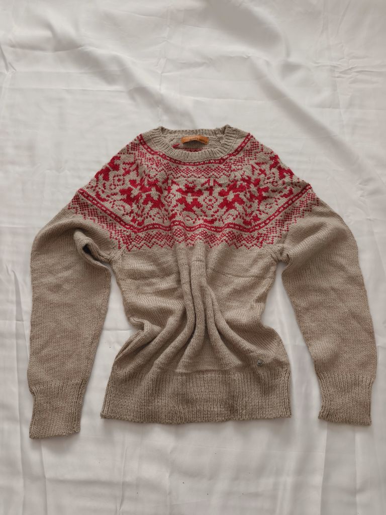 Mudo vintage retro yün karışımı kazak — görsel 11/15