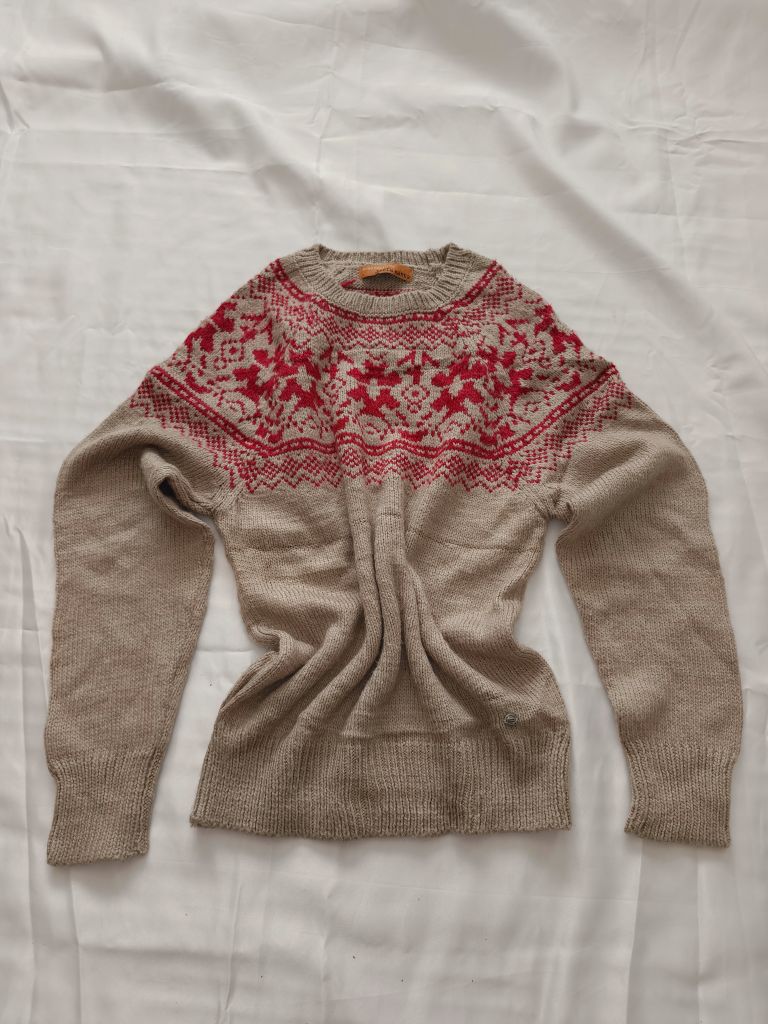 Mudo vintage retro yün karışımı kazak — görsel 10/15