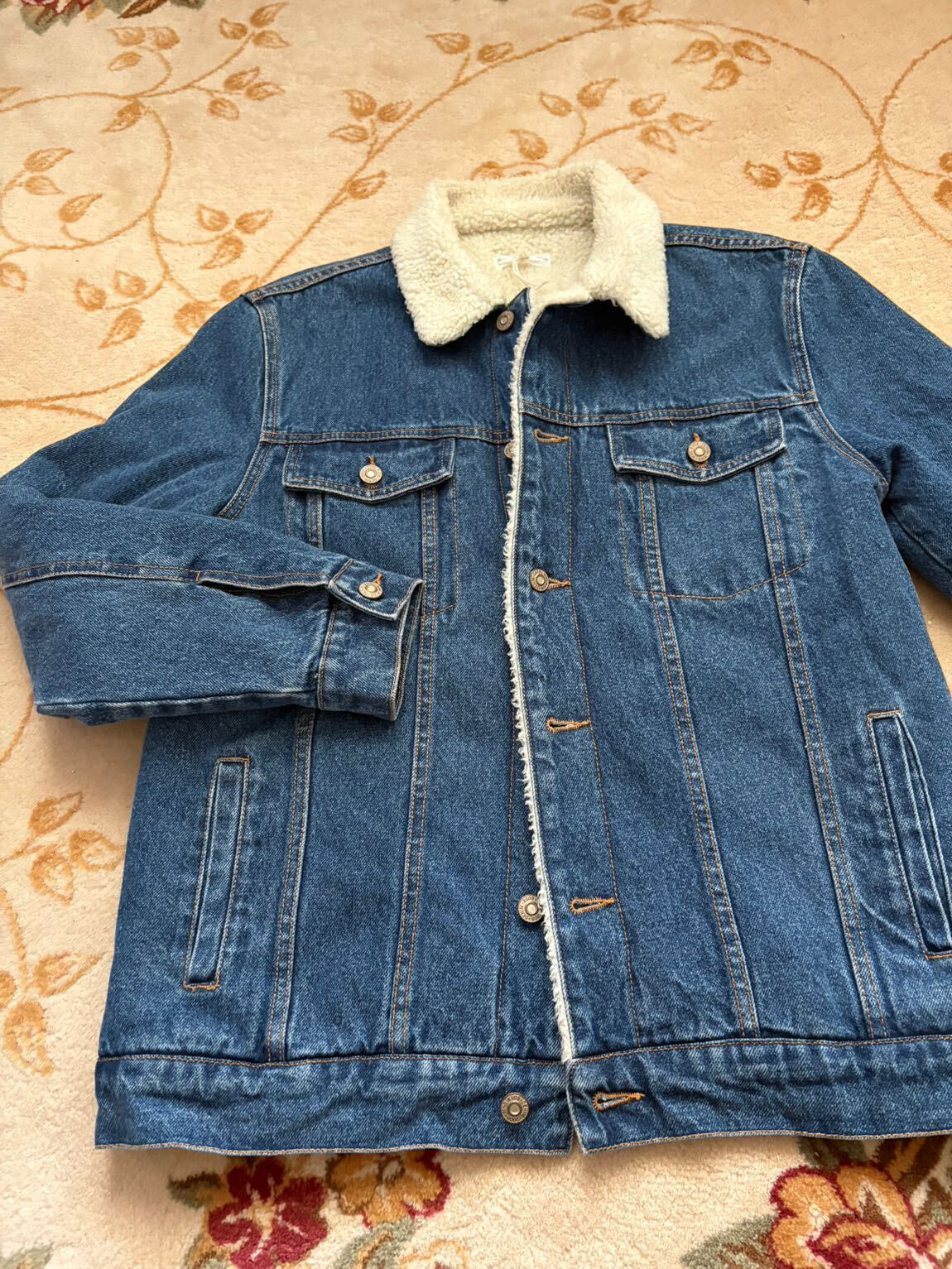 Mango Jean Ceket Sherpa Yaka — görsel 2/8