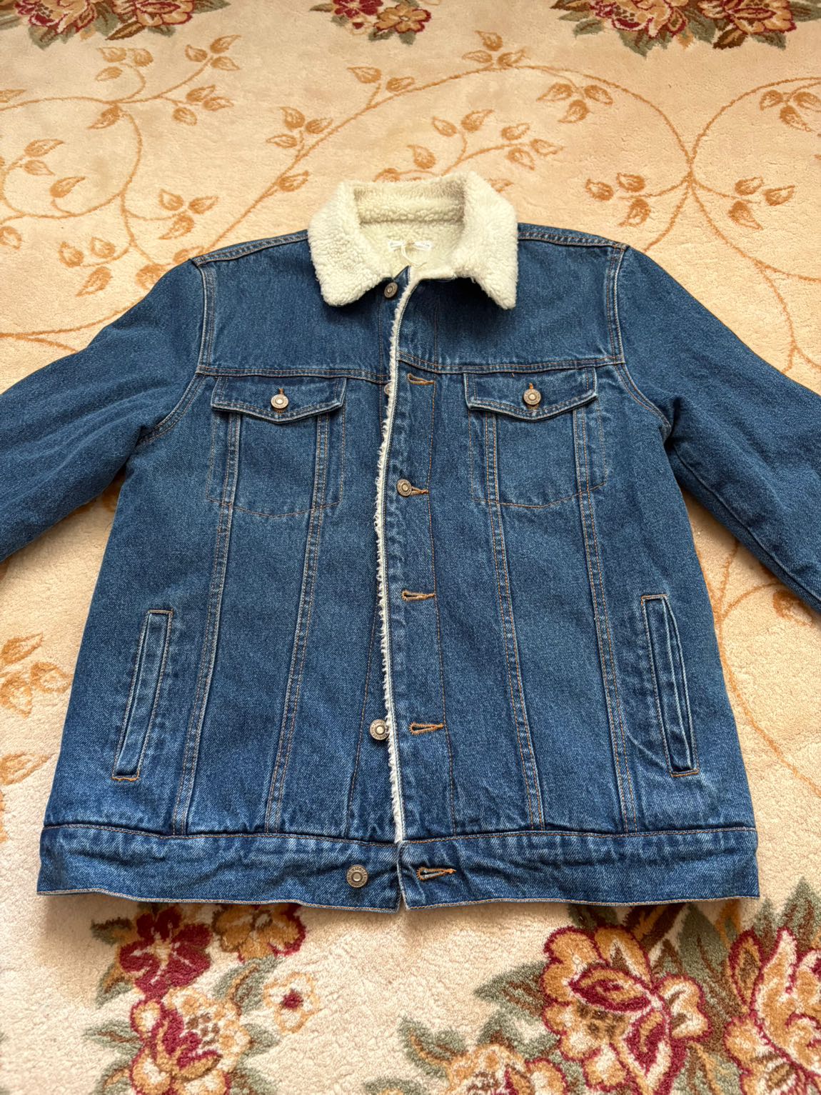 Mango Jean Ceket Sherpa Yaka — görsel 4/8