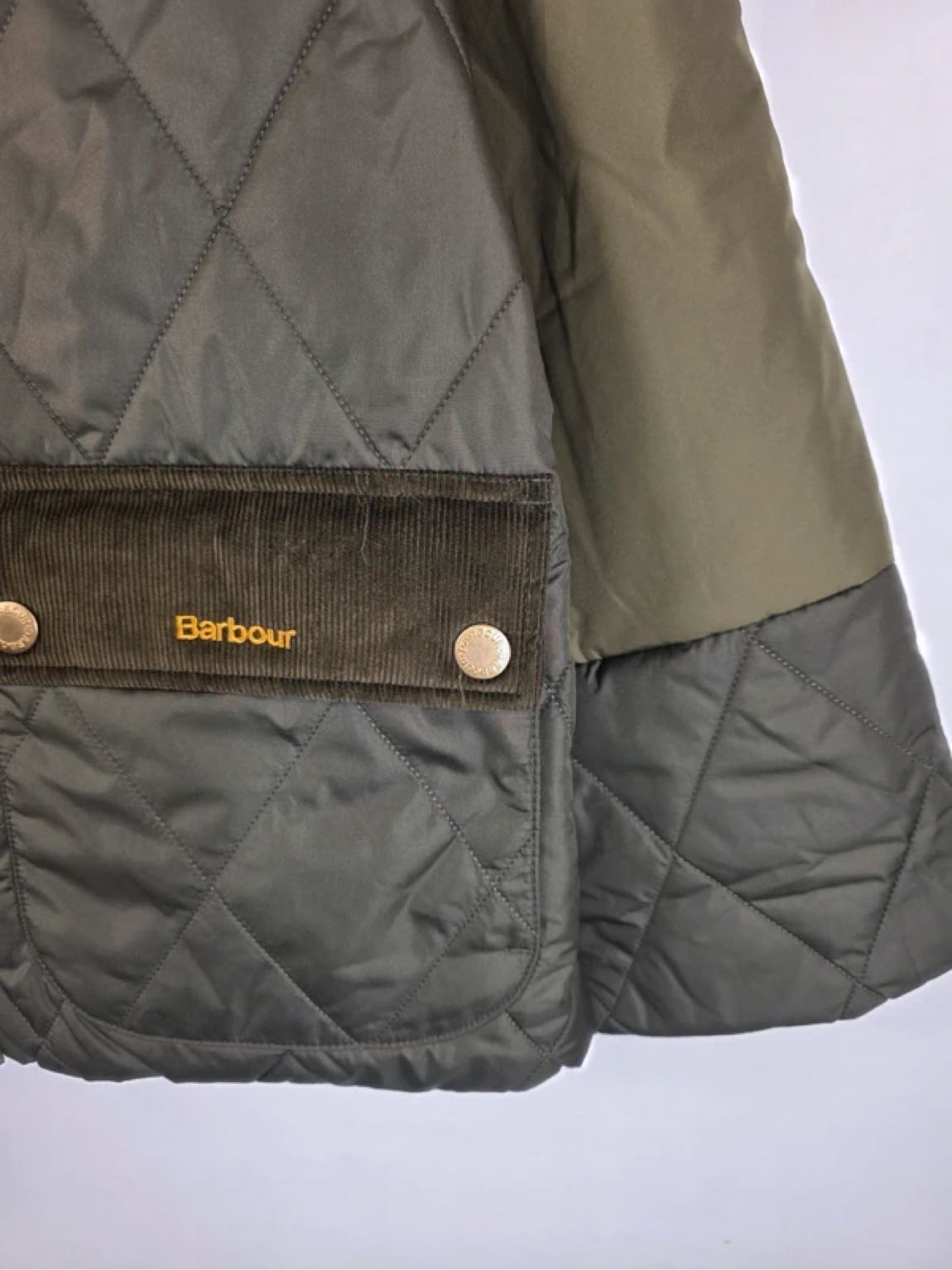 Orj Barbour Martha Quilted Haki Mont — görsel 7/16