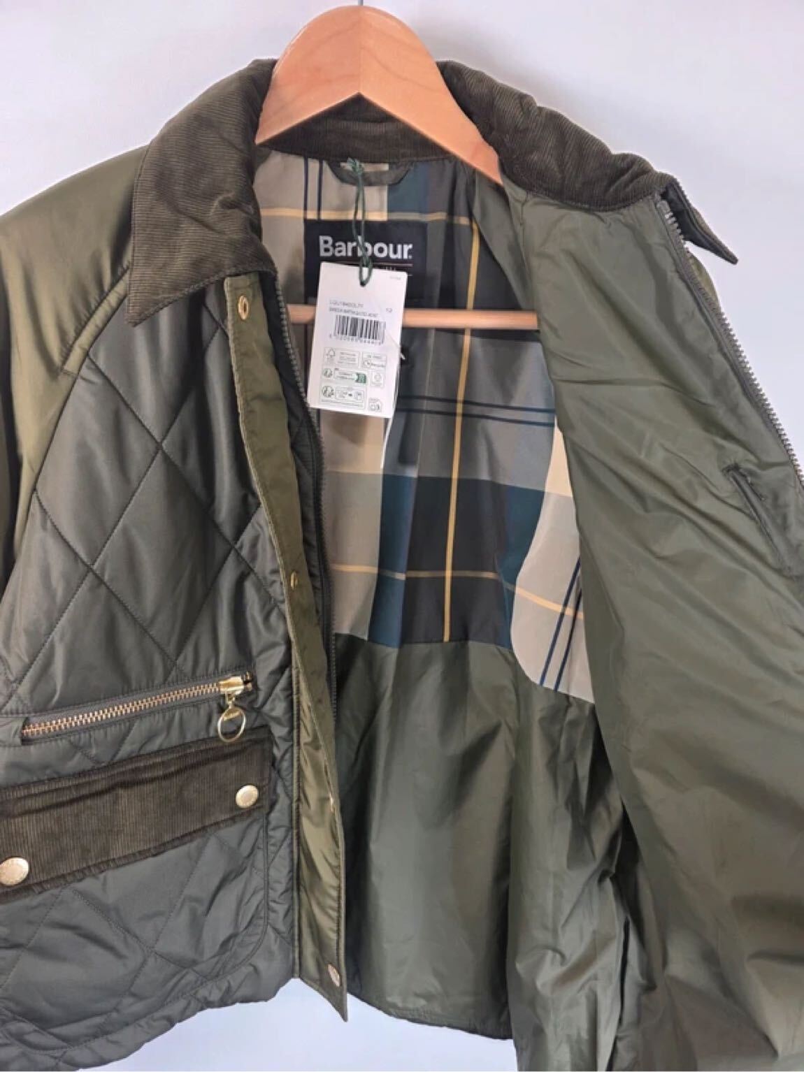 Orj Barbour Martha Quilted Haki Mont — görsel 6/16