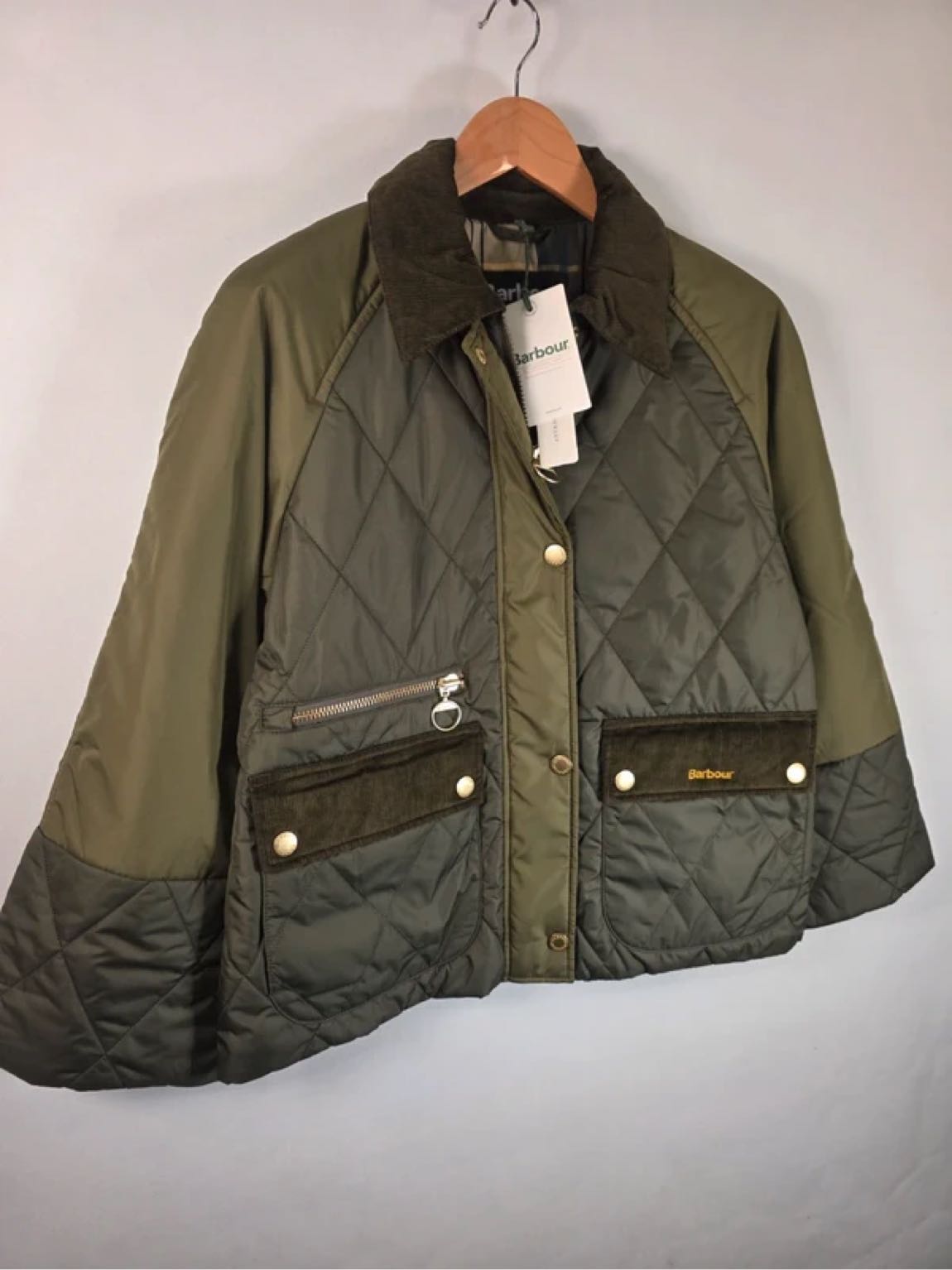 Orj Barbour Martha Quilted Haki Mont — görsel 2/16