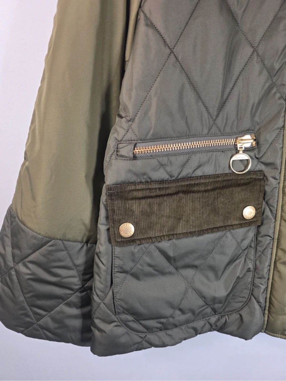 Orj Barbour Martha Quilted Haki Mont — görsel 8/16