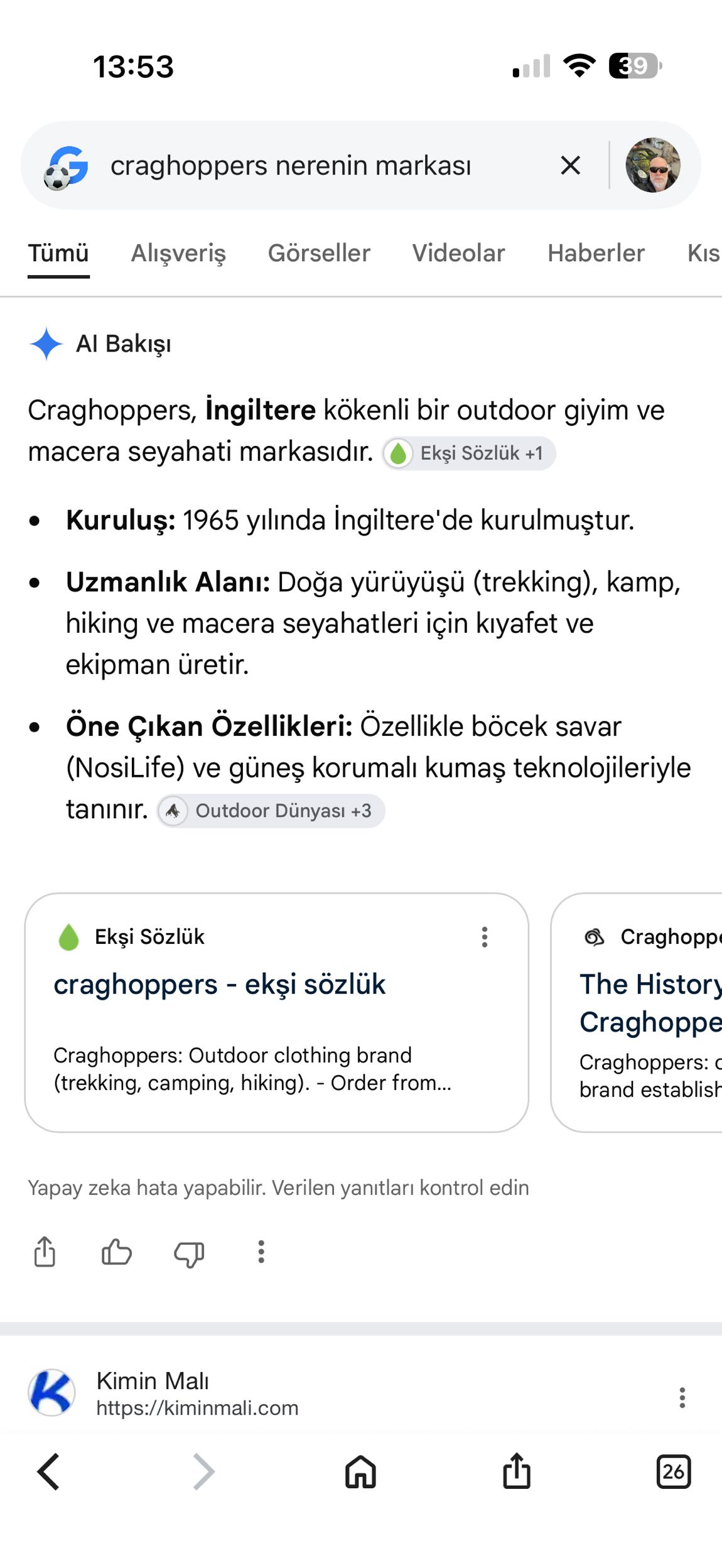 🇺🇸Craghoppers Kargo Pantolon Haki — görsel 4/5