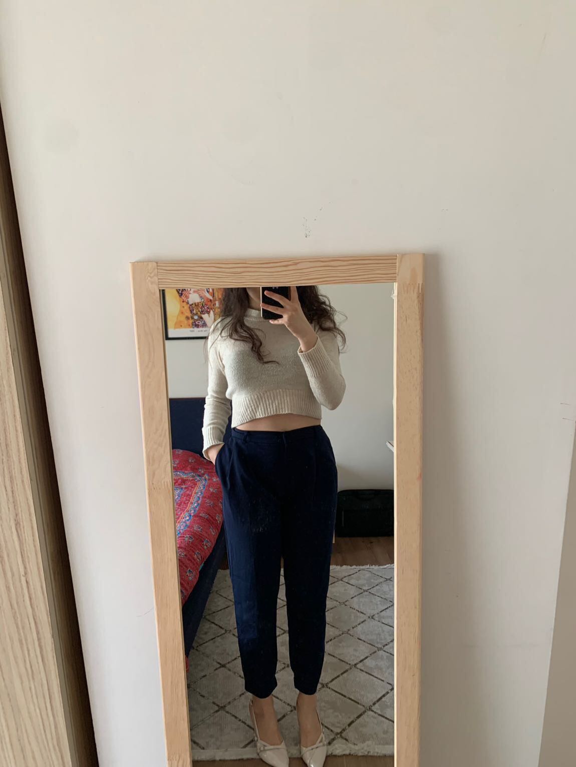 Twist lacivert kumaş pantolon — görsel 4/4