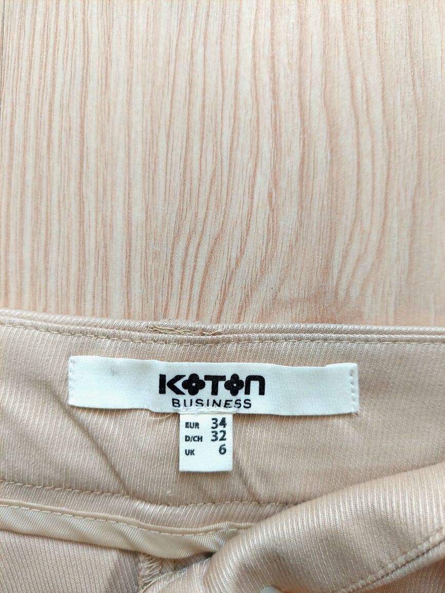 Koton Marka Bej Yüksek Bel Pantolon — görsel 4/4