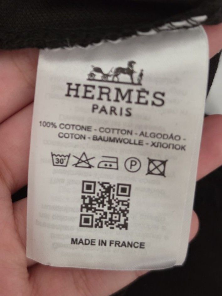 Hermes Siyah Polo yaka Tişört Erkek — görsel 5/5