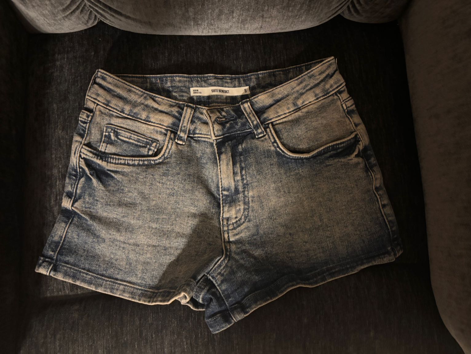 taşlı denim suite benedict şort — görsel 2/3