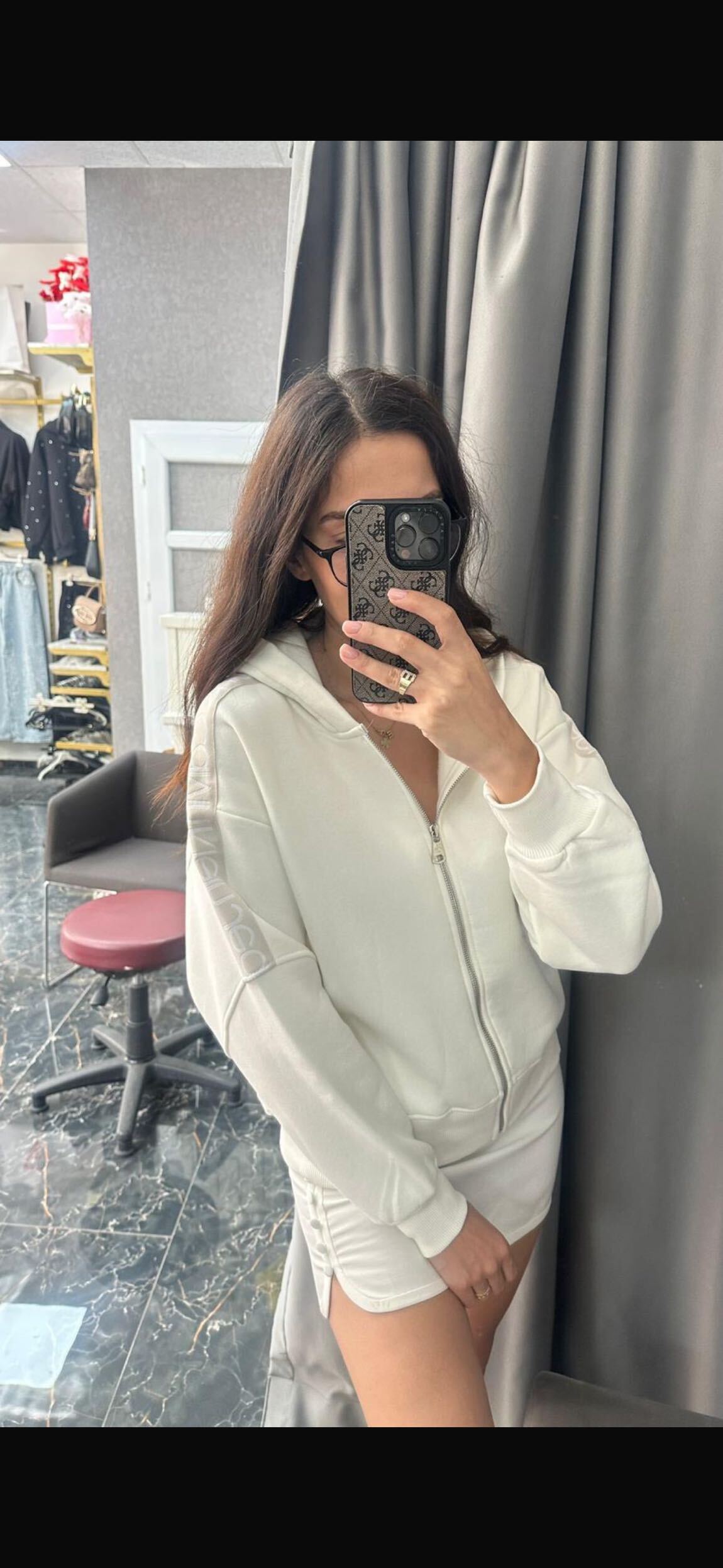 Calvin Klein Siyah Fermuarlı Sweatshirt — görsel 2/2