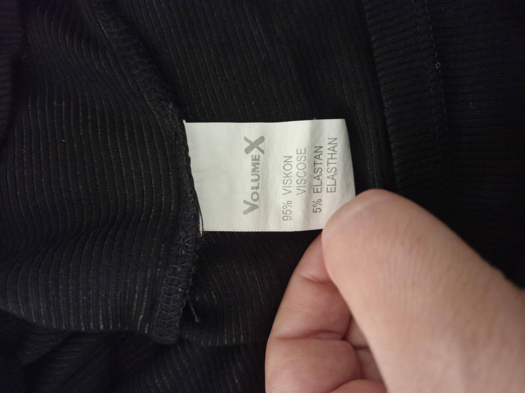 Fitilli Siyah Polo Yaka Tişört — görsel 19/20