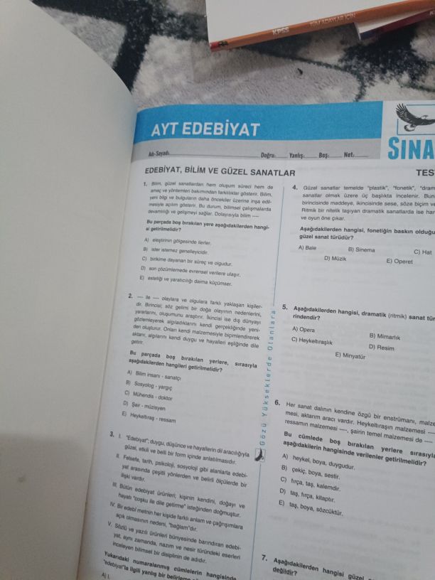 AYT Edebiyat Yaprak Test Seti — görsel 2/2