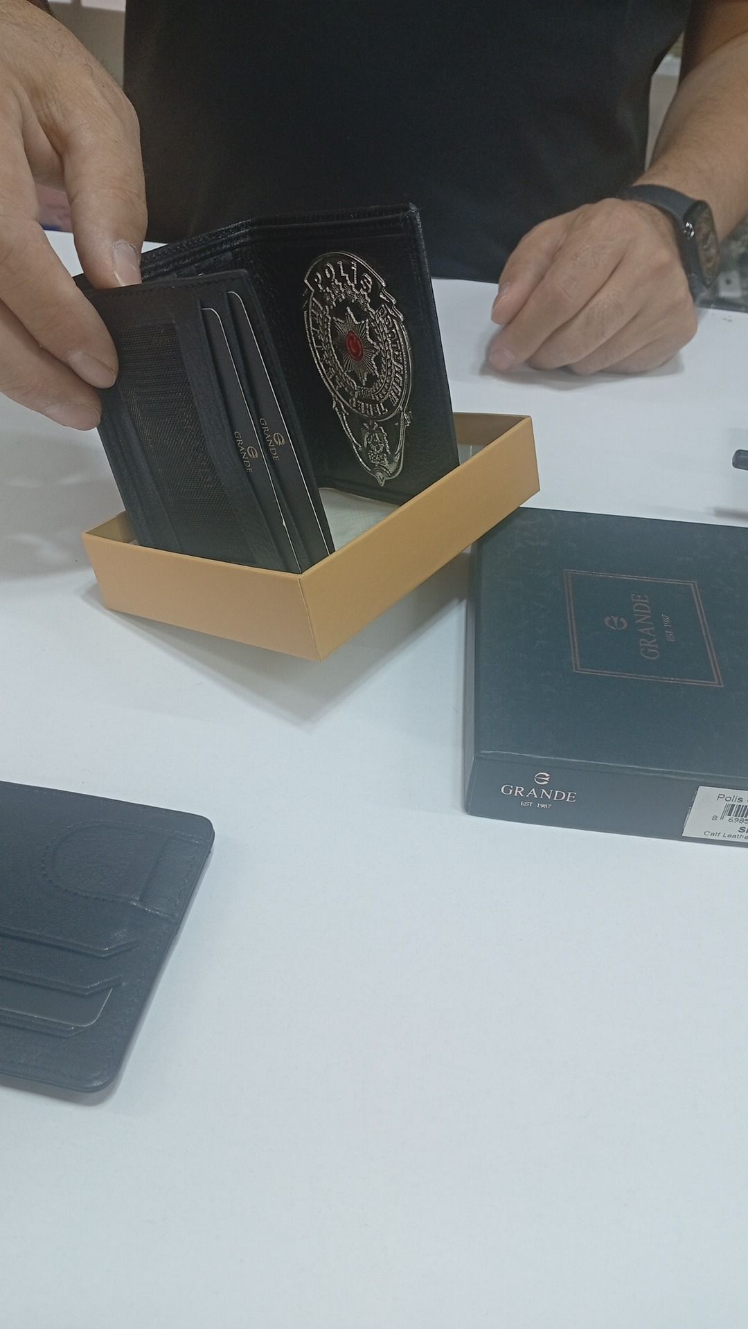 GRANDE Deri polis Cüzdanı Kartlık — görsel 3/3