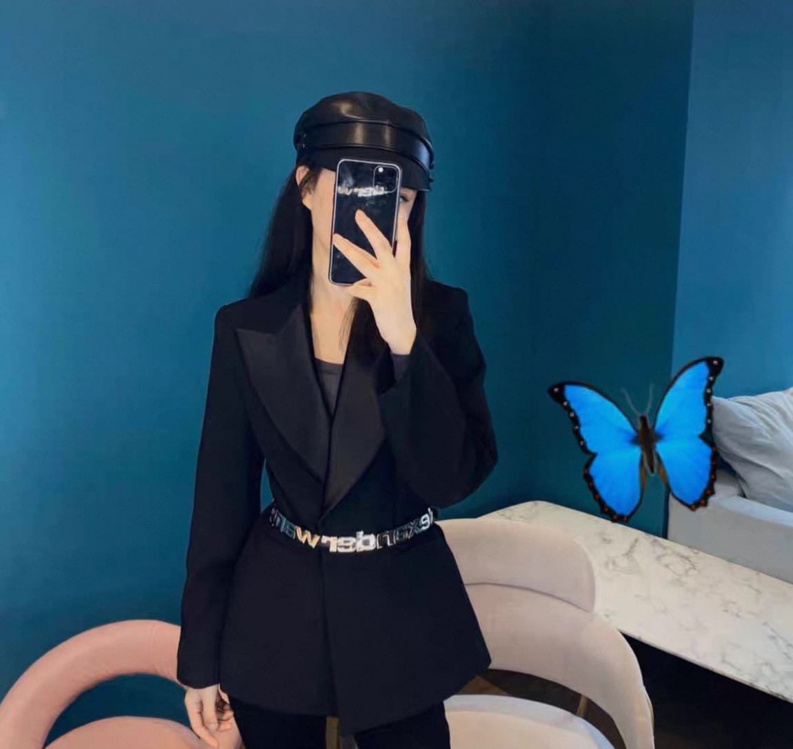 Alexander Wang Siyah Deri Kemer — görsel 8/9