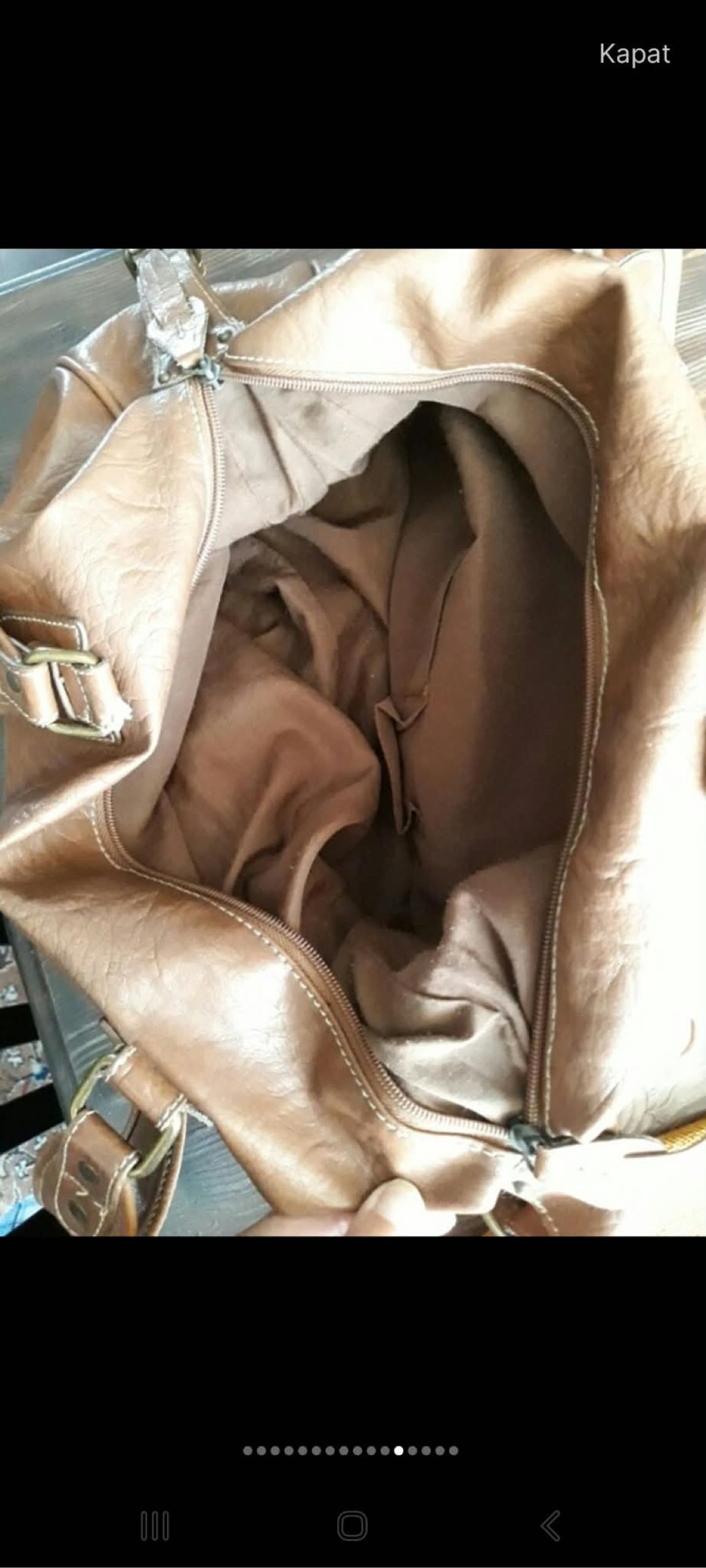 Accessorize Kahverengi deri çanta — görsel 9/12