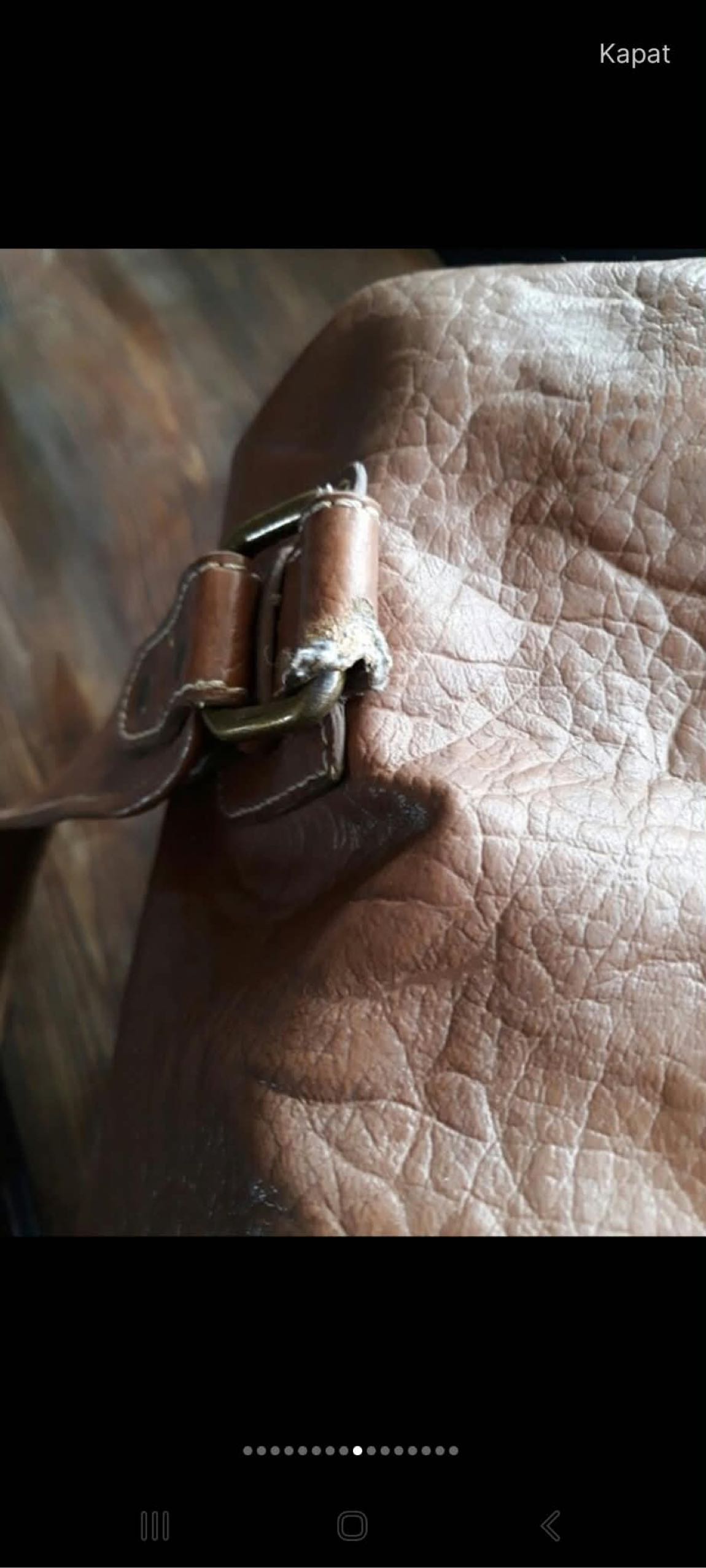 Accessorize Kahverengi deri çanta — görsel 8/12