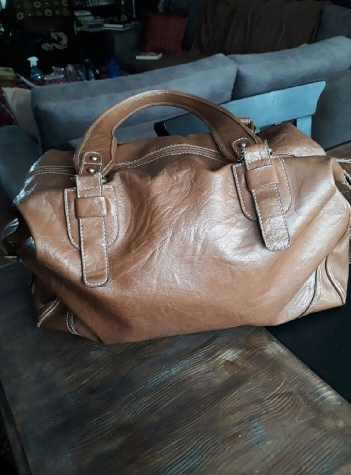 Accessorize Kahverengi deri çanta — görsel 3/12