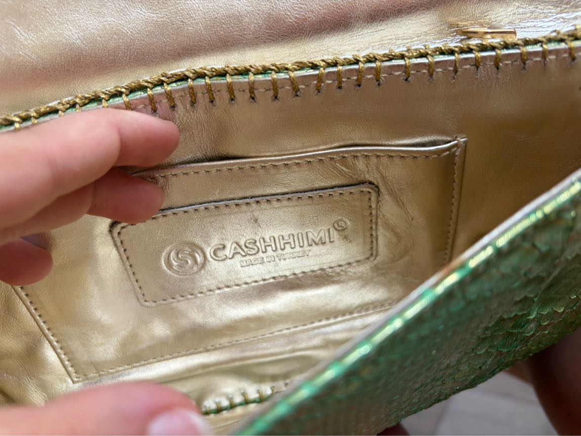 CASHHİMİ BROADWAY phyton clutch — görsel 7/7