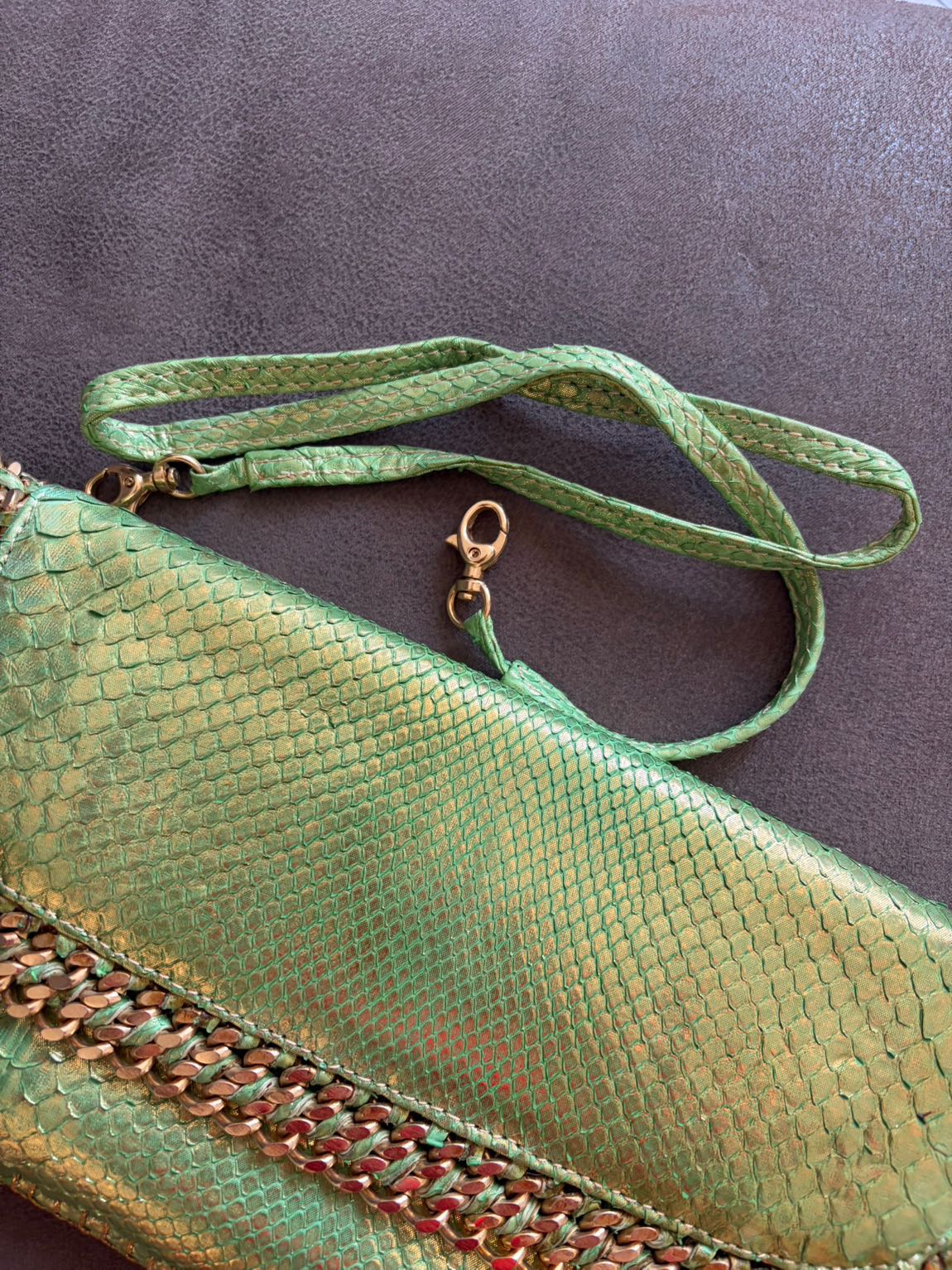 CASHHİMİ BROADWAY phyton clutch — görsel 4/7