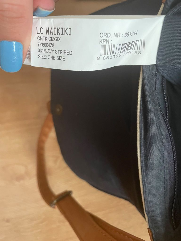 LC Waikiki Çizgili Omuz Çantası — görsel 3/4