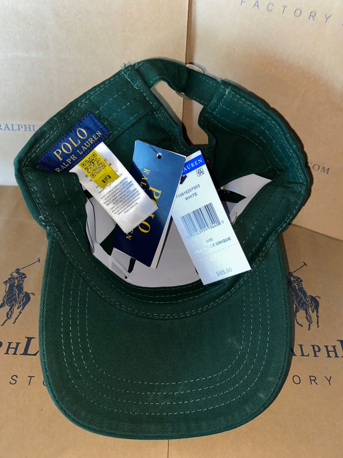 Polo Ralph Lauren Haki Yeşil Şapka — görsel 2/4