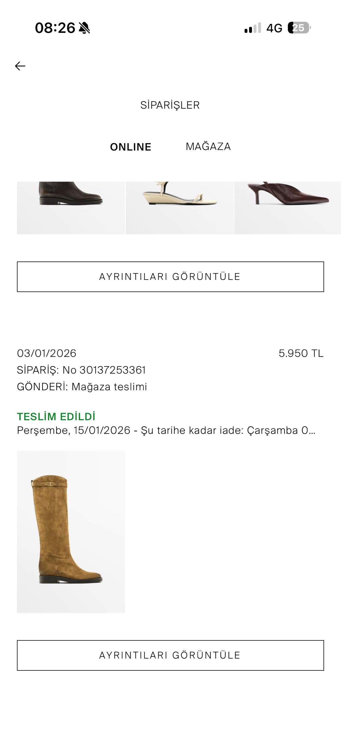 Massimo Dutti süet çizme — görsel 8/9