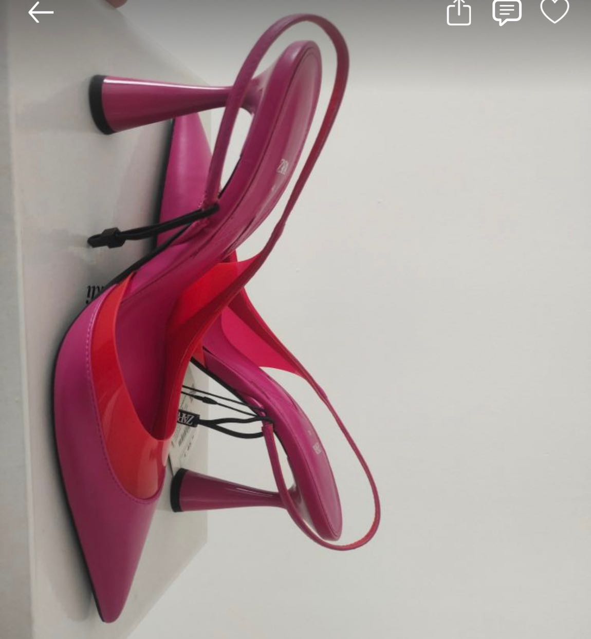 Zara Pembe Stiletto Ayakkabı — görsel 3/4
