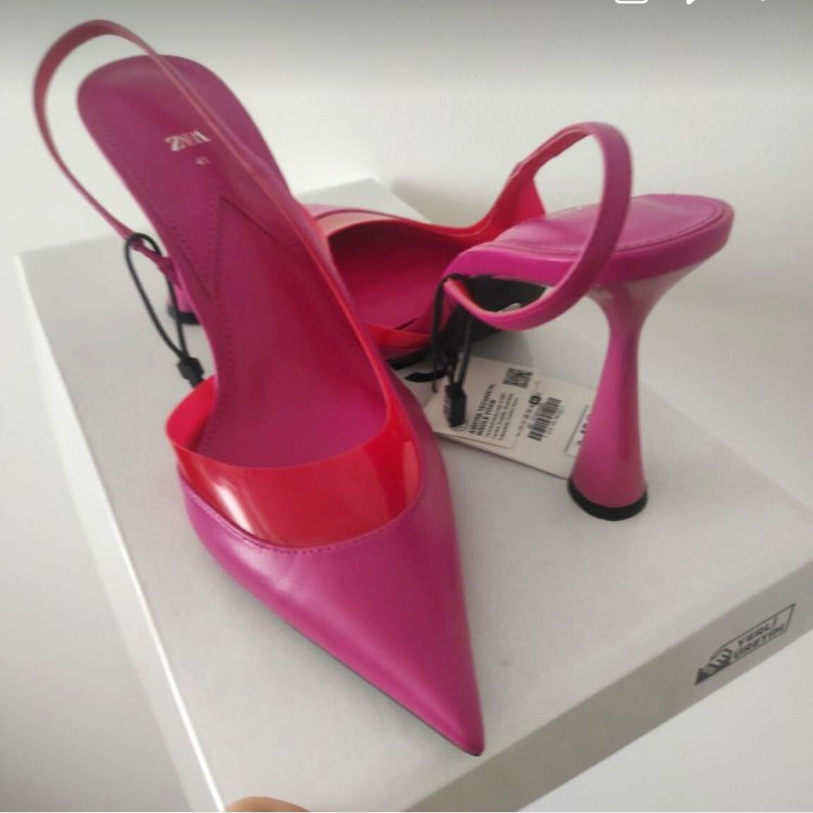 Zara Pembe Stiletto Ayakkabı — görsel 2/4