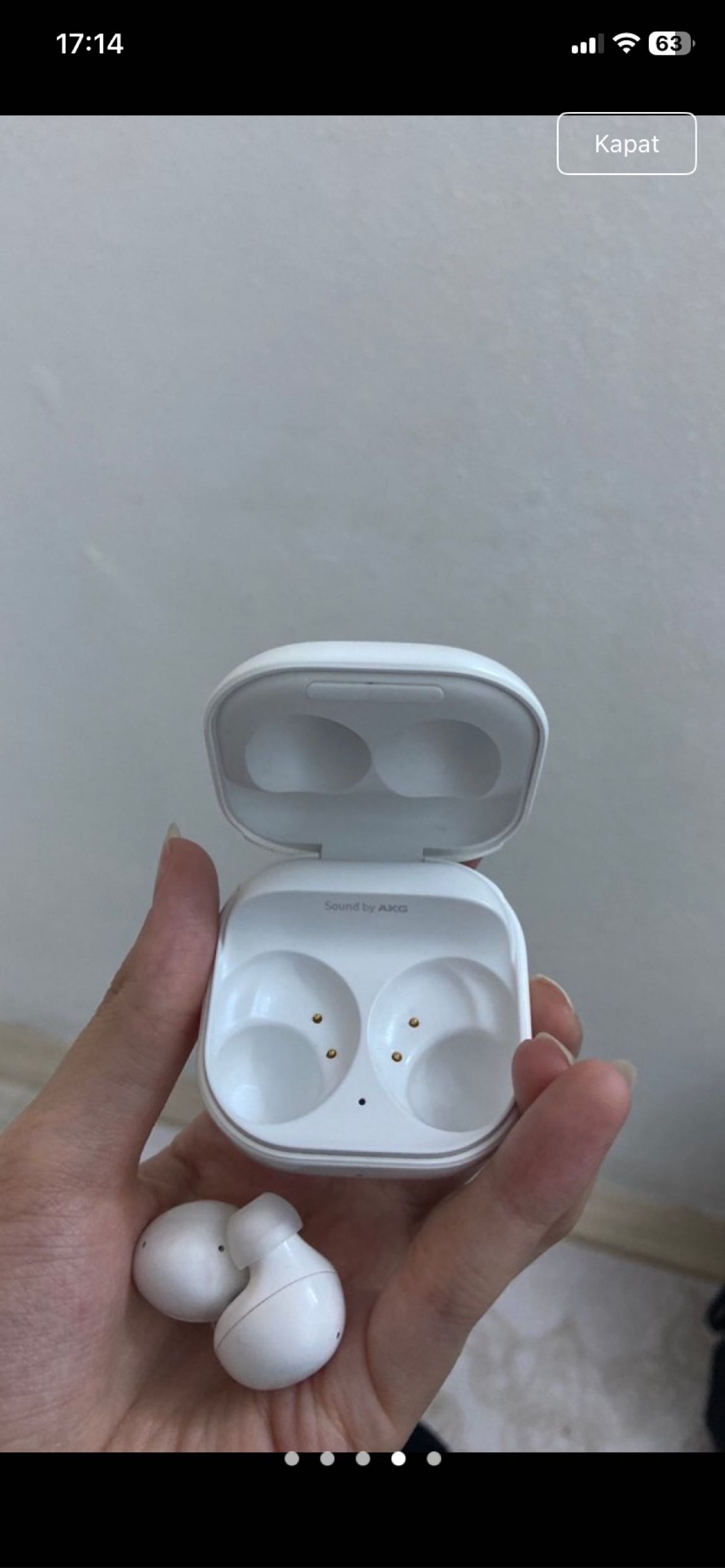 Samsung Beyaz Kablosuz Kulaklık — görsel 4/6