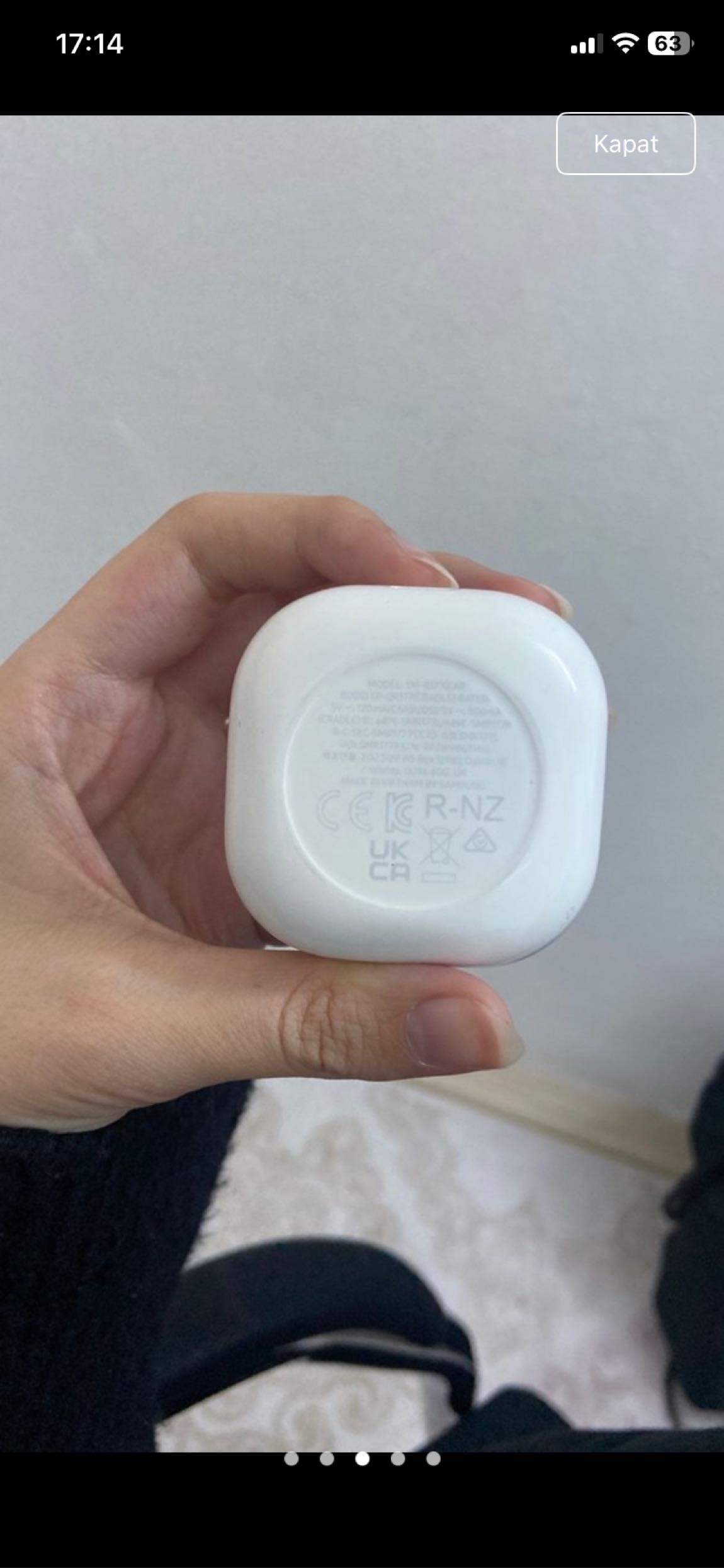 Samsung Beyaz Kablosuz Kulaklık — görsel 3/6