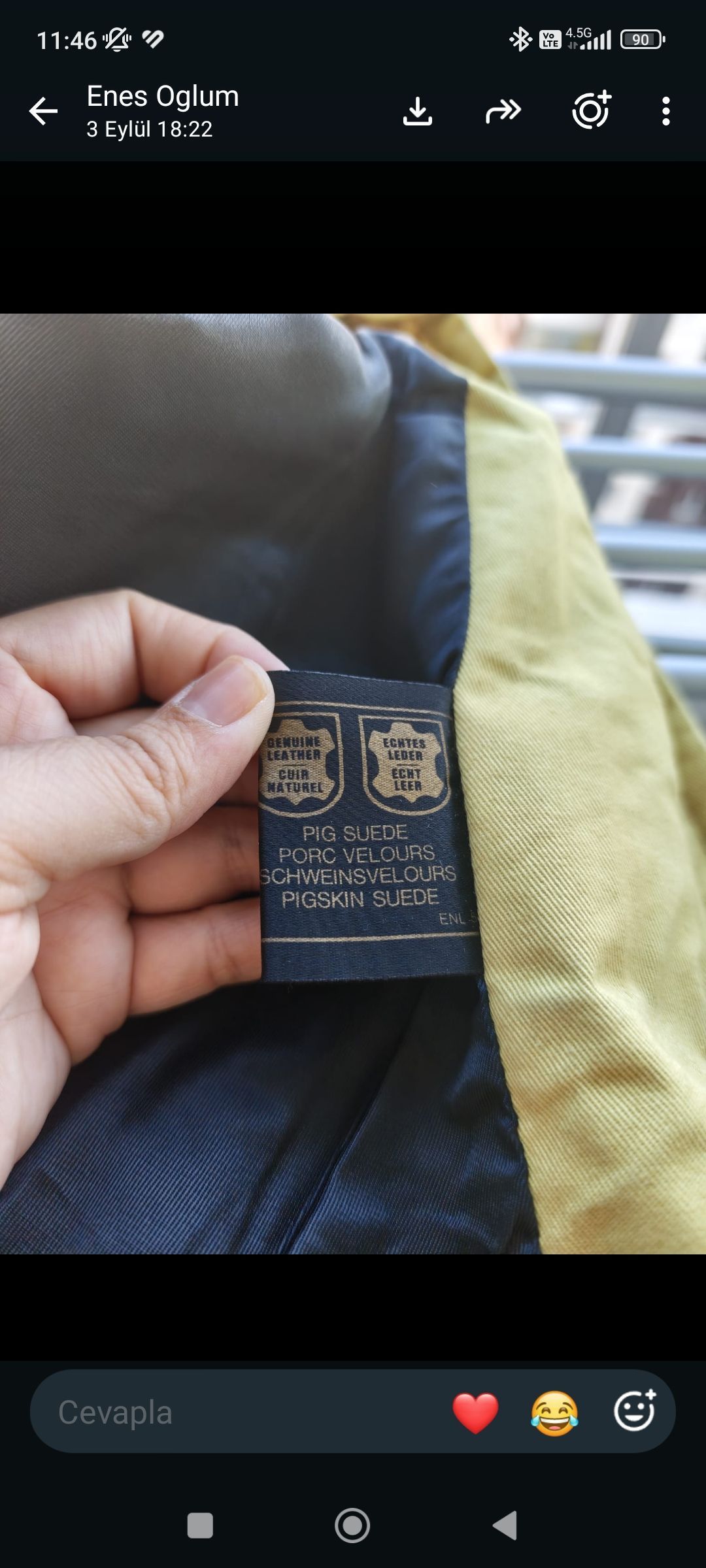 %100 Deri Bomber Ceket — görsel 6/7