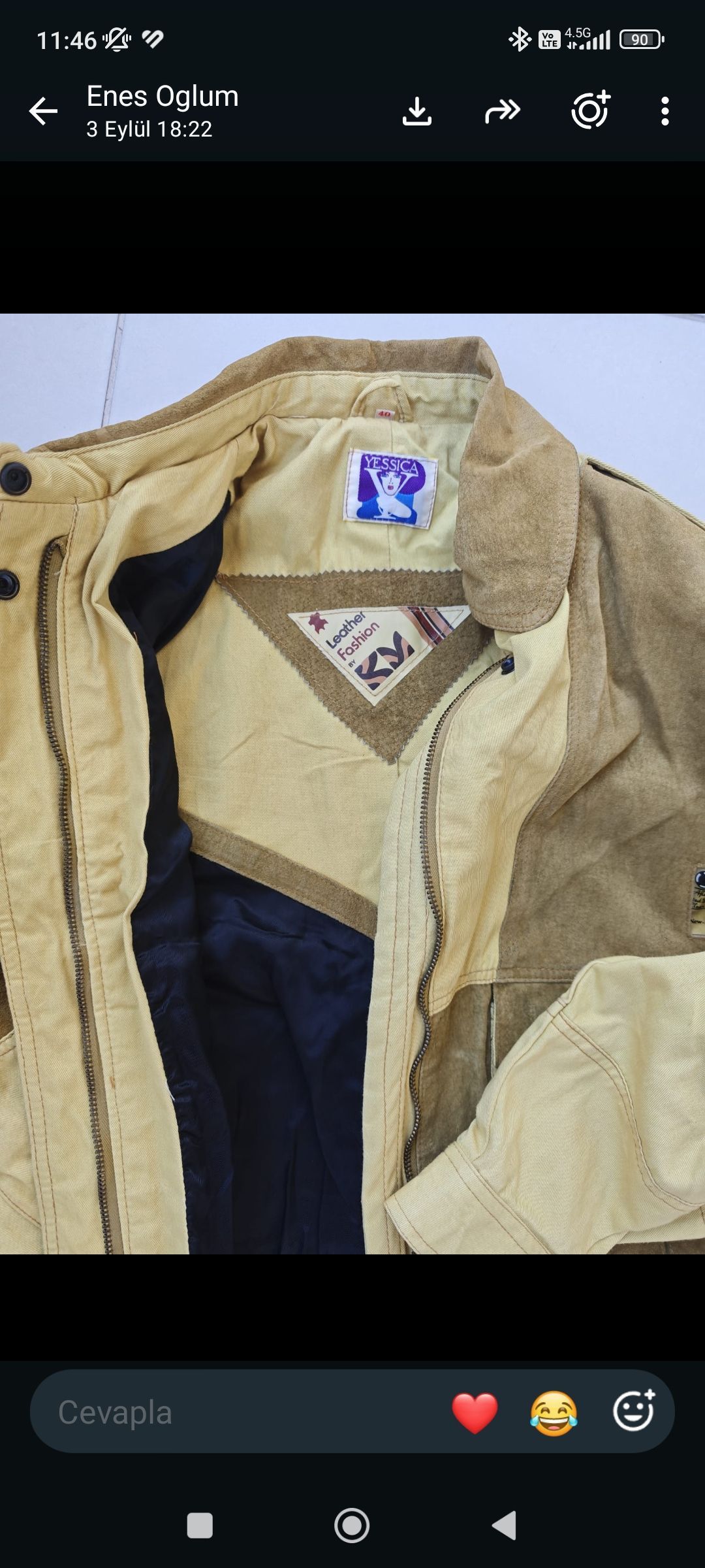%100 Deri Bomber Ceket — görsel 2/7
