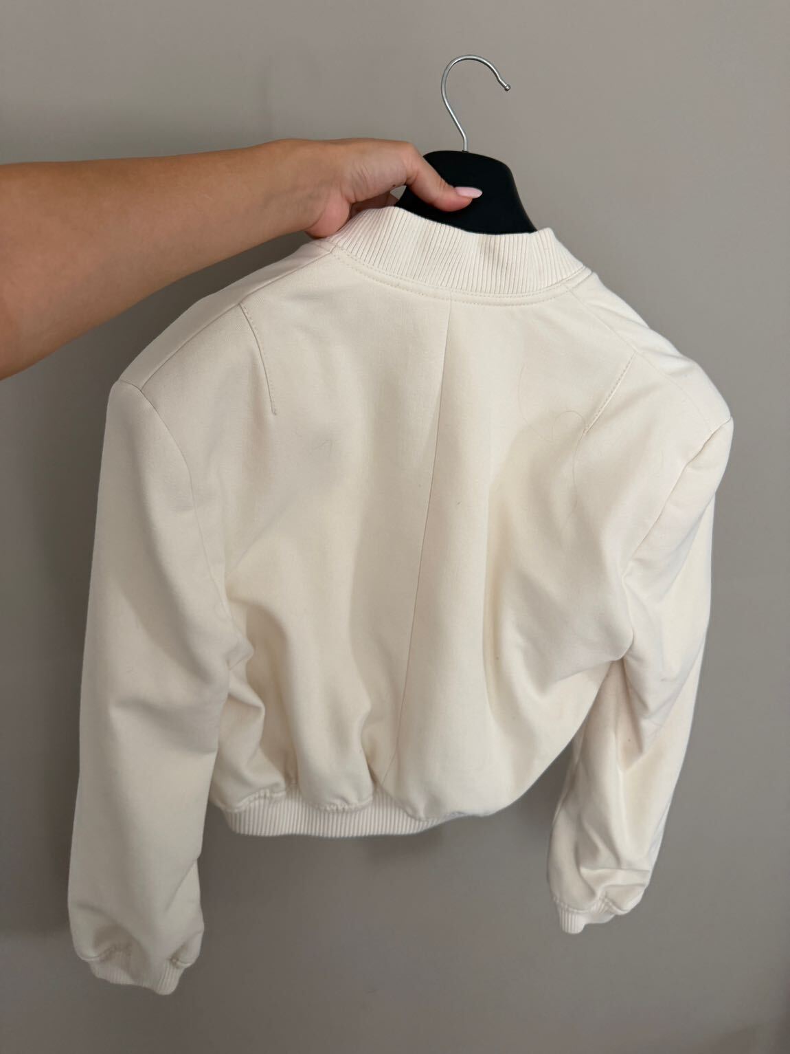 Zara Krem Bomber Ceket — görsel 7/8