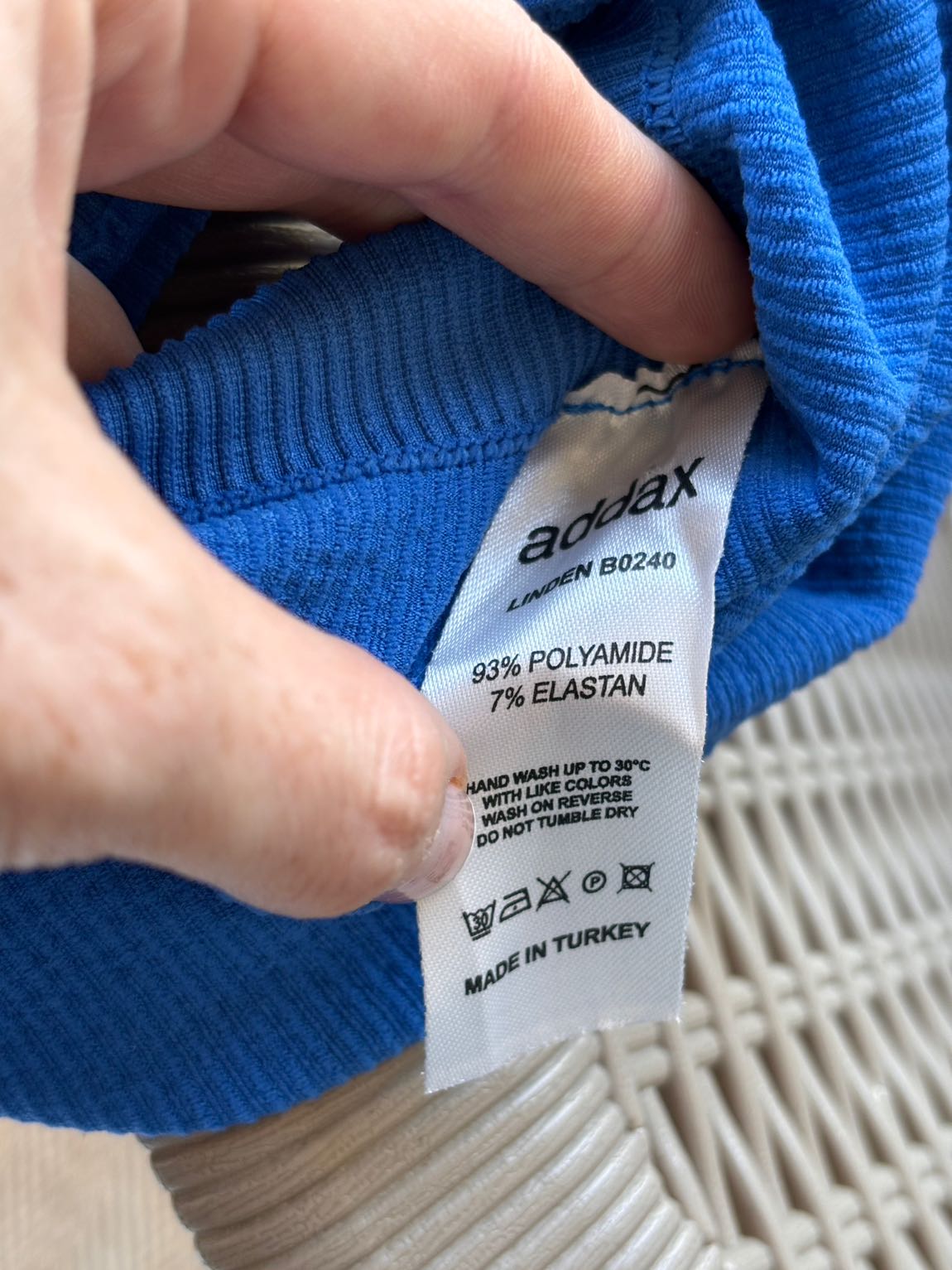 Mavi straplez top — görsel 4/4