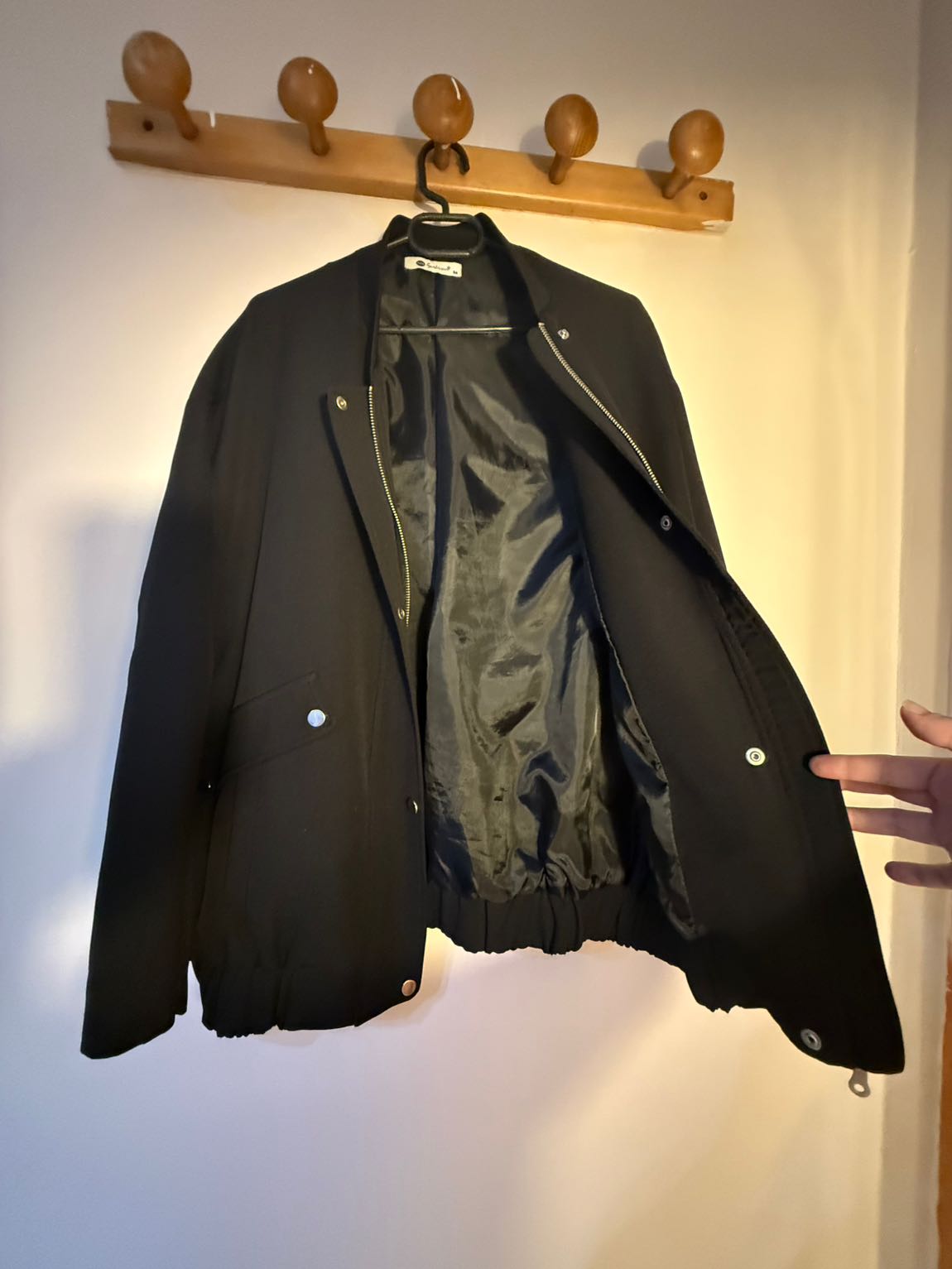Siyah Bomber Ceket — görsel 4/6