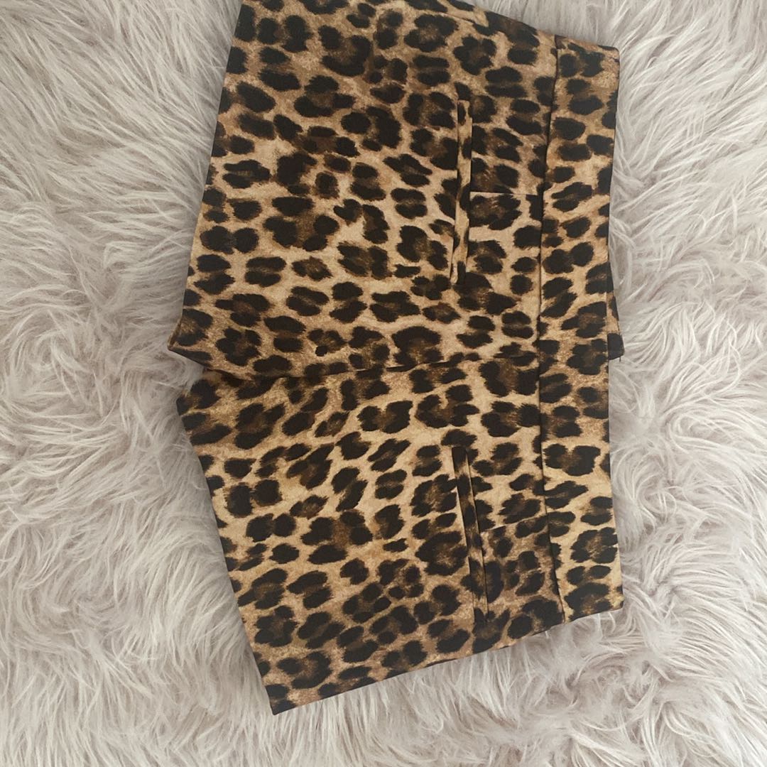 Leopar Desenli sort Etek — görsel 5/6