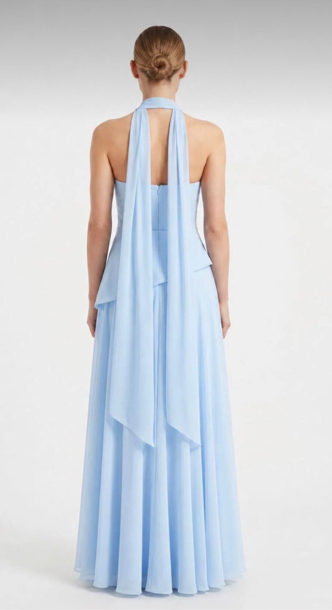 Spring Store Mavi Straplez Abiye — görsel 2/5