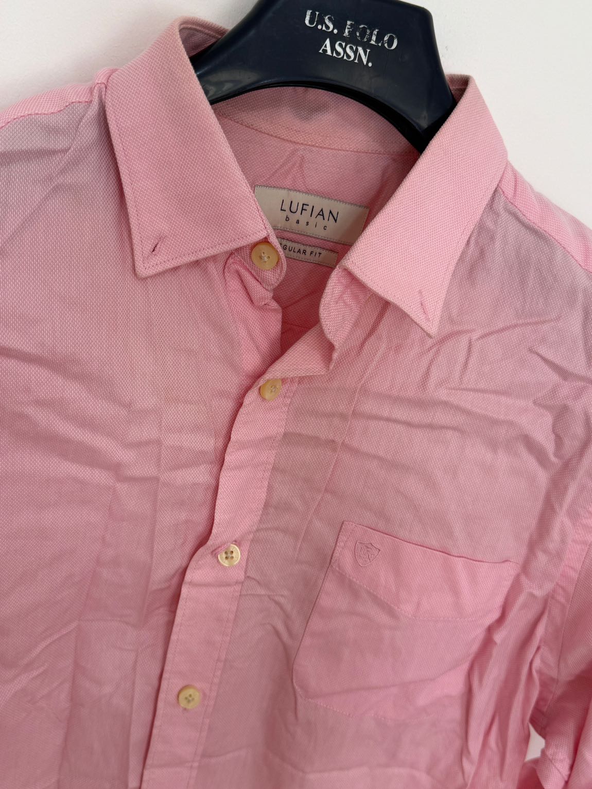 Lufian Basic Regular Fit Pembe Gömlek S — görsel 2/4