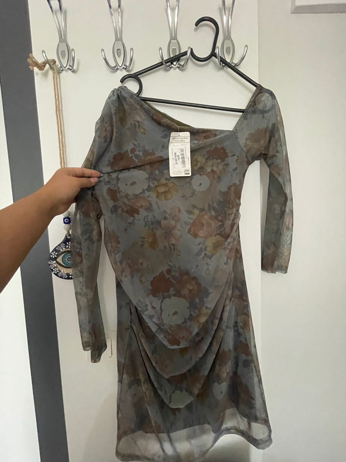 Çiçek Desenli mini Elbise — görsel 4/9